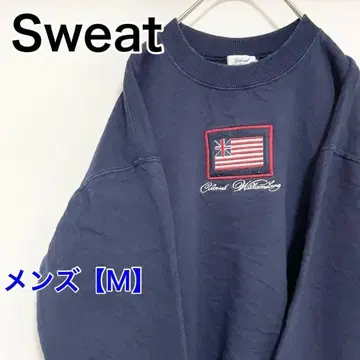 YAR47 [ US 수입 ] 맨투맨 [ 남성용 M ] 긴팔 네이비