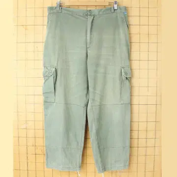 EURO DECATHLON 워크 카고 팬츠 카키 그린 W36 ss65