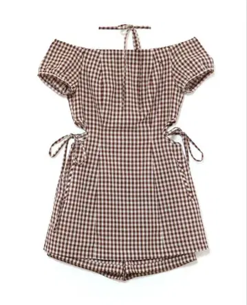 andmary Becky check mini dress