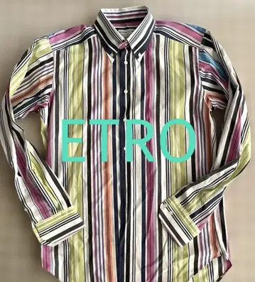 ETRO 스트라이프 버튼다운 셔츠