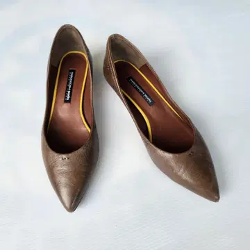 라보키고시 웍스 로우힐 펌프스 22.5cm 브라운 8-99