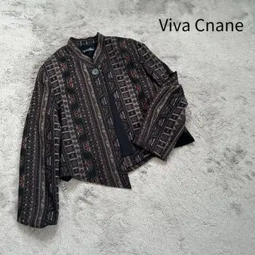 Viva Cnane 자켓 레트로 자켓 올 패턴 자켓 레트로 올 패턴