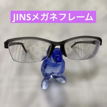 익명 배송 JINS 하프림 안경 프레임 MRN-23A-090 남성용