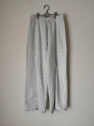 zara grey wide straight sweat pants