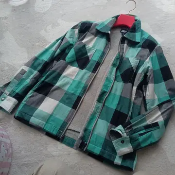 새상품급 LANDS' END 깅엄 체크 M