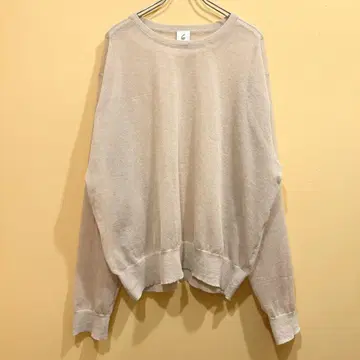 <6(ROKU)> SUKE ELBOW PATCH KNIT/니트 베이지