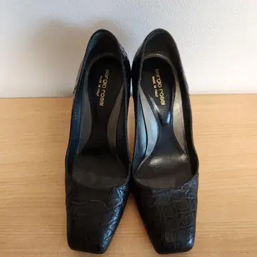 Sergio Rossi 블랙 하이힐 10cm