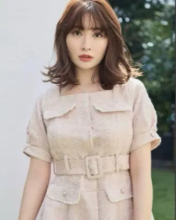 herlipto Classic Tweed Belted Dress
