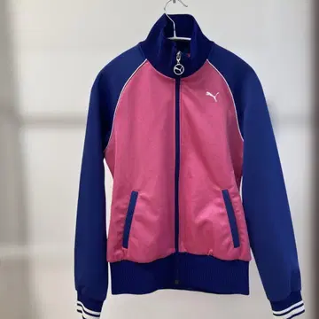 PUMA 핑크 네이비 저지 M