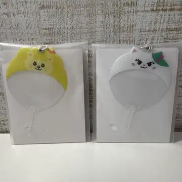NiziU 마유카 마코 부채형 캔뱃지 케이스