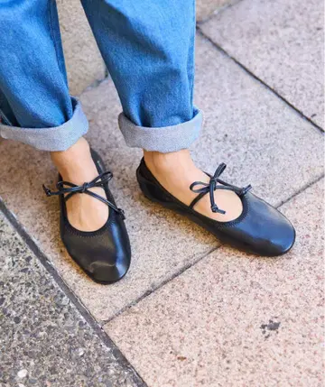 ROVERETO 로베레토 리본 발레 슈즈 23.5~24.0cm