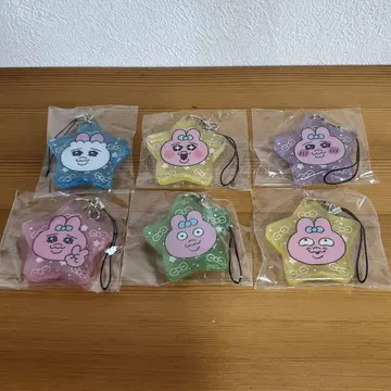 빤쮸토끼 아크릴 키링 별 모양 6개 세트