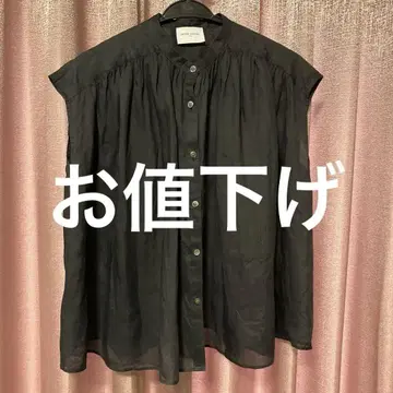 [새상품급] 유나이티드 애로우즈 라미 블라우스 블랙