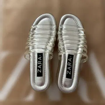 ZARA 클리어 플랫폼 통굽 샌들