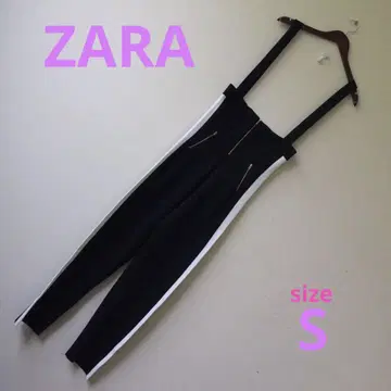 ZARA 오버롤 블랙 x 화이트 사이즈 S