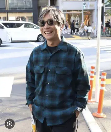 인기 백넘버 FJ 감수 울 믹스 오픈 카라 셔츠