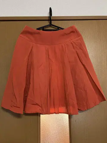 TOMORROWLAND collection 실크 혼방 오렌지 스커트 38