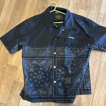 Subciety 페이즐리 무늬 반팔 셔츠