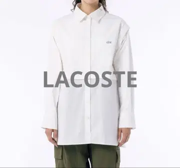 [ LACOSTE 여성용 ] 4way 디자인 롱 셔츠