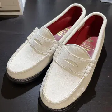리갈 REGAL shoe&co. 코인 로퍼 화이트 23 스웨이드 950S
