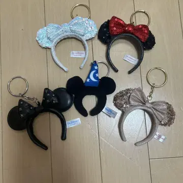 디즈니 머리띠 키링 5세트