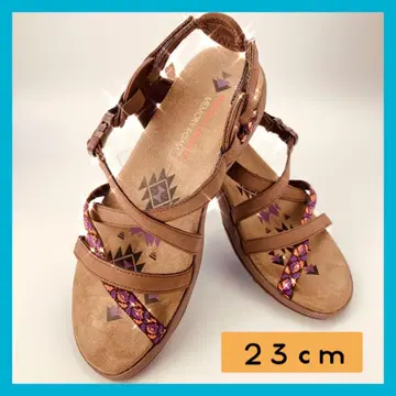 SKECHERS 샌들 브라운 23 cm