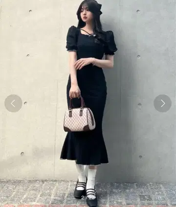 TITTY&CO. 프론트 크로스 머메이드 원피스