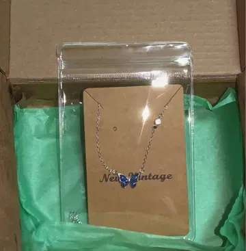 New Vintage 나비 모티브 목걸이