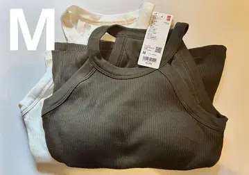 [미사용 새상품] UNIQLO 홀터넥 브라 탱크탑 2매 M사이즈