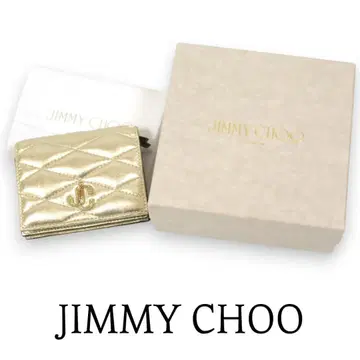 [새상품] Jimmy Choo FARONE 미니 지갑 퀼팅 반지갑