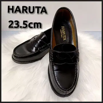 [새상품급] HARUTA 하루타 코인 로퍼 블랙 로퍼 23.5