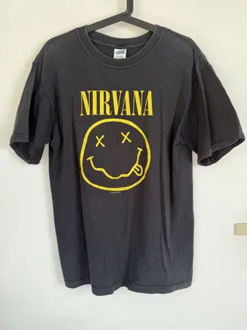 NIRVANA 셔츠 ANVIL 제작 밴드 T 정품