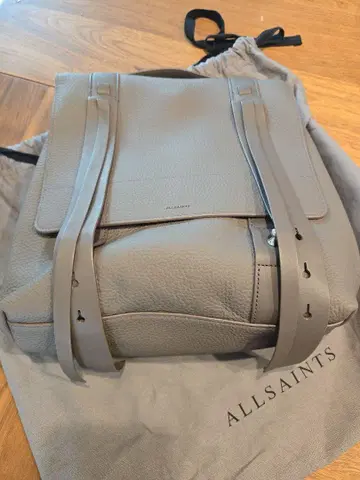 ALLSAINTS 그레이 가죽 숄더백