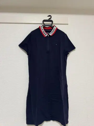 TOMMY HILFIGER 네이비 반팔 원피스 L/G