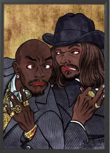 애플밤 포스터 2pac snoop A1 POSTER