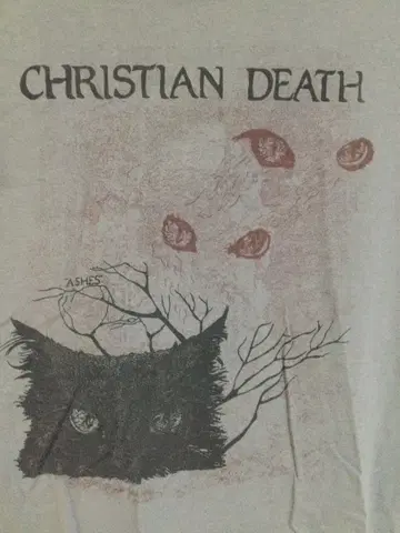 Christian Death T셔츠 ASHES 그레이 BODY