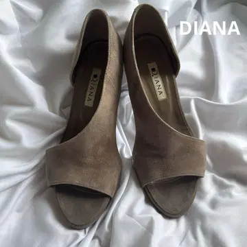 DIANA 다이애나 스웨이드 오픈토 펌프스 24cm