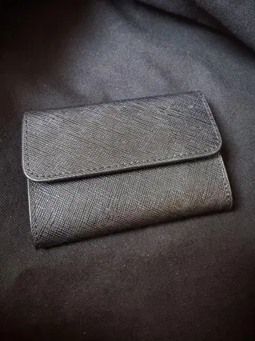 검은색 합성섬유 코인 케이스
