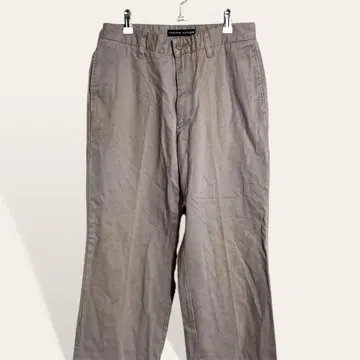 인기 타미힐피거 베이지 코튼 치노 와이드 스트레이트 팬츠 S