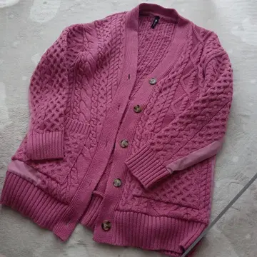 새상품급 AULA A AILA 가디건 pink 오버 사이즈