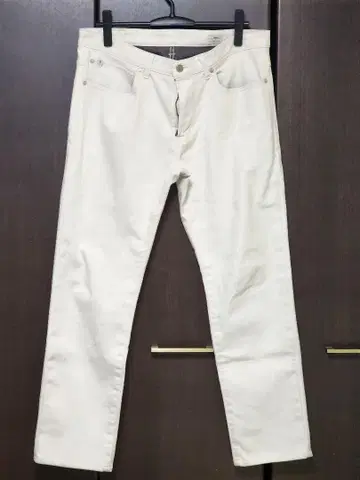 EDWIN 화이트 데님 스트레이트 팬츠