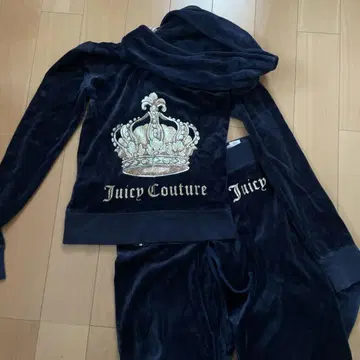 Juicy Couture 네이비 벨로아 셋업 XS 새상품급