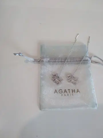 AGATHA 체인 테리어 귀걸이