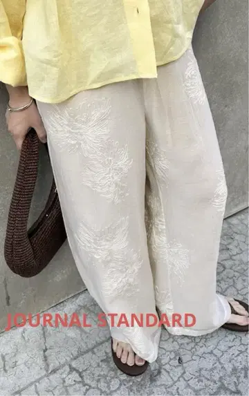 새상품 JOURNAL STANDARD 시어 레이스 레이어드 팬츠