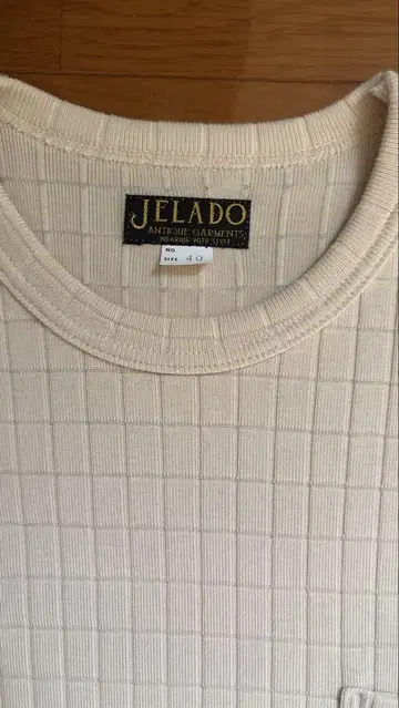 JELADO 아이보리 리브 T셔츠 40