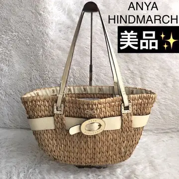바스켓백 숄더 ANYA HINDMARCH 안야 힌드마치 천연 가죽