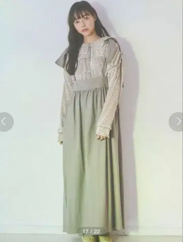 merry jenny 아시메 리본 린넨 스커트
