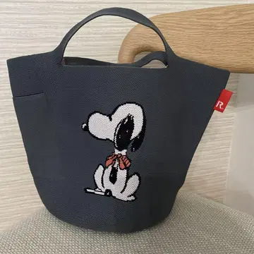 ROOTOTE 루트 토트 스누피 토트백 차콜 그레이