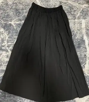 블랙 플리츠 스커트 L 사이즈