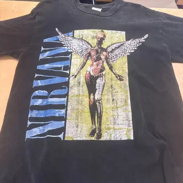 NIRVANA 그래픽 티셔츠 블랙